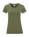 Dames T-shirt Iconic Fruit of the Loom 61-432-0 Classic Olive
